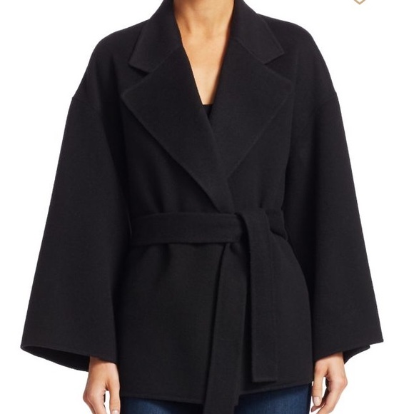 Nwt Theory Wool Cashmere Belted Robe 